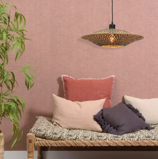 GOED & MOJO Bali hanglamp van bamboe, Ø 44 cm