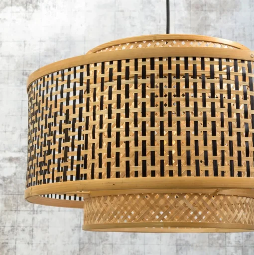 GOED & MOJO Bhutan hanglamp van bamboe Ø 50 cm