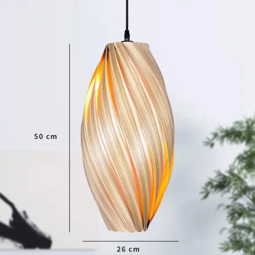 Gofurnit Ardere hanglamp, olijf, hoogte 50 cm