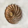 Gofurnit Veneria wandlamp, noten, Ø 70 cm