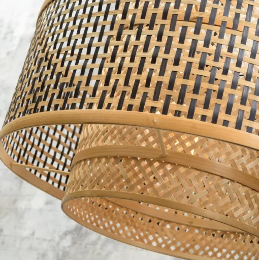 GOOD & MOJO Bhutan vloerlamp natuur 176cm Ø50cm