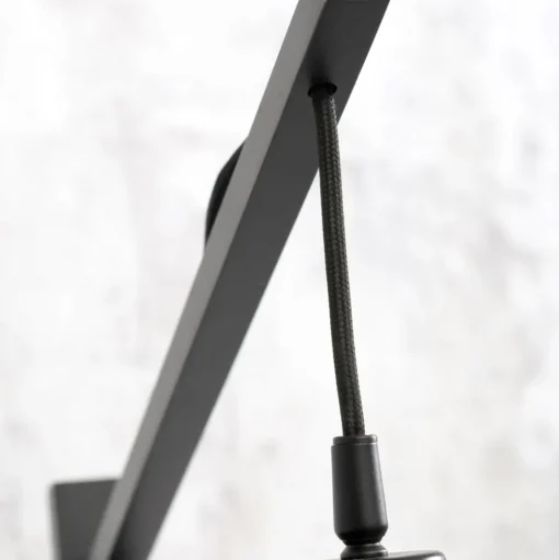 GOOD & MOJO Bhutan vloerlamp zwart 176cm Ø50cm
