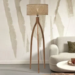 GOOD & MOJO Java vloerlamp driebeen naturel