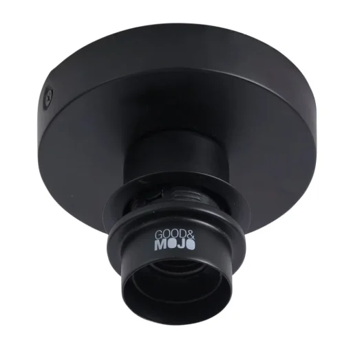 GOOD & MOJO plafondlamp Bali, Ø 44 cm, zwart/natuur, bamboe