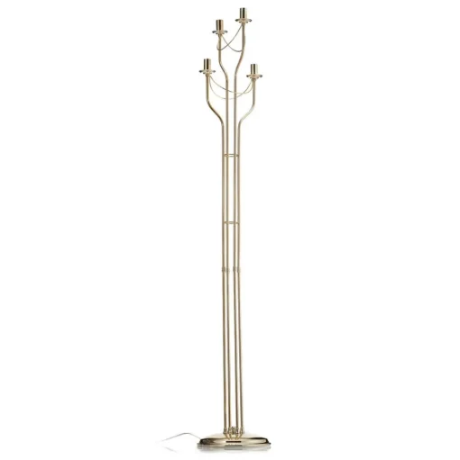 Gouden afwerking - fraai ontworpen vloerlamp Retro
