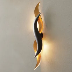 Goudglanzende design-wandlamp Corallo