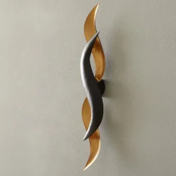 Goudglanzende design-wandlamp Corallo