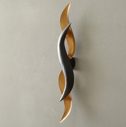 Goudglanzende design-wandlamp Corallo