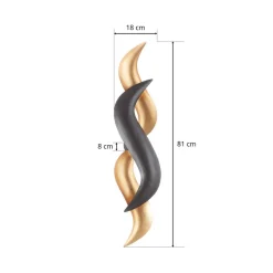 Goudglanzende design-wandlamp Corallo
