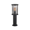 Gracey sokkellamp, hoogte 45 cm, zwart, roestvrij staal, IP54