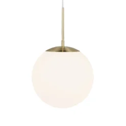 Grant hanglamp in messing met glazen bol Ø 25cm