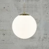 Grant hanglamp in messing met glazen bol Ø 35cm