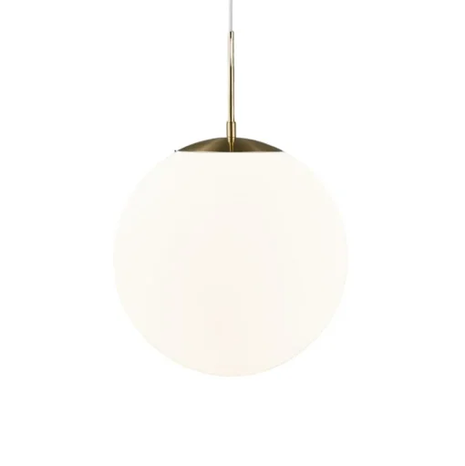 Grant hanglamp in messing met glazen bol Ø 35cm