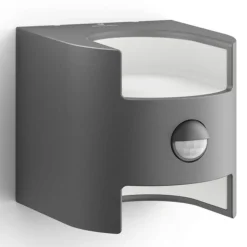 Grass - sensor wandlamp in antraciet met LED licht