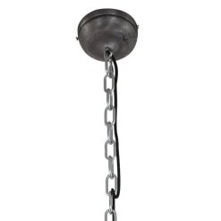 Grijze hanglamp Bikkel XXL in industrieel ontwerp