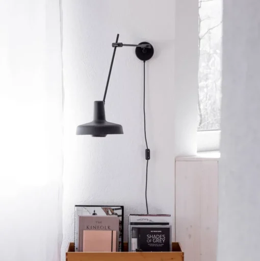 GRUPA Arigato wand 1-lamp 70cm Ø23cm zwart
