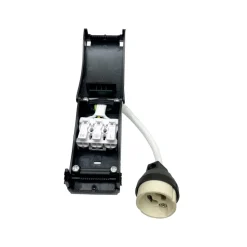 GU10 fitting met afstandhouder, wit, kabel 10 cm max. 35 W