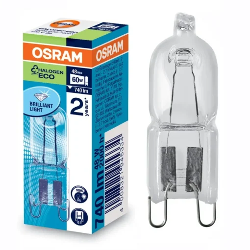 Halogeen stiftlamp Halopin G9 20W helder 2.000 u