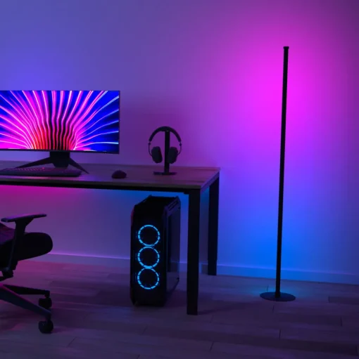 Hama LED vloerlamp met muzieksensor, slim, RGB, dimbaar