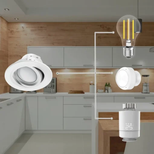 Hama WLAN LED inbouwspot, app-besturing CCT nikkel