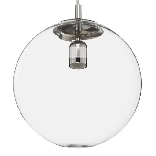 Hanglamp 562, glas helder, kap/baldakijn chroom