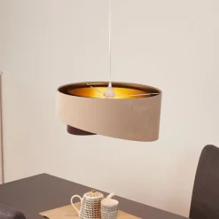 Hanglamp Arianna in gelaagde look, 2-kleurig