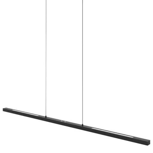 Hanglamp Bande, up/down, zwart, 120 cm, CCT, dimmer