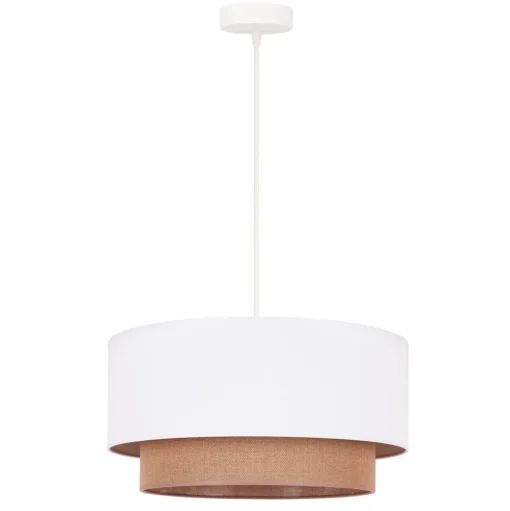 Hanglamp Boho Ø 45 cm 1-lichts wit/jute