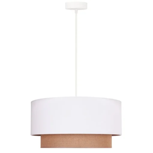 Hanglamp Boho Ø 45 cm 1-lichts wit/jute