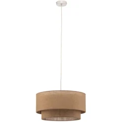 Hanglamp Boho jute naturelbruin Ø45cm 1-lamp
