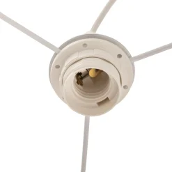 Hanglamp Bristol, geweven patroon, rood