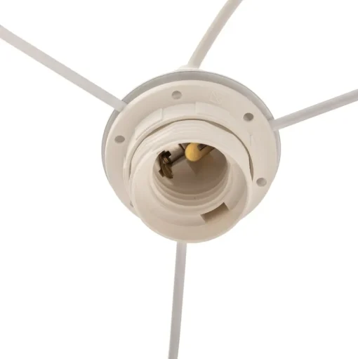 Hanglamp Bristol, geweven patroon, rood