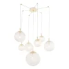 Hanglamp Cadix van glas, 7-lamps