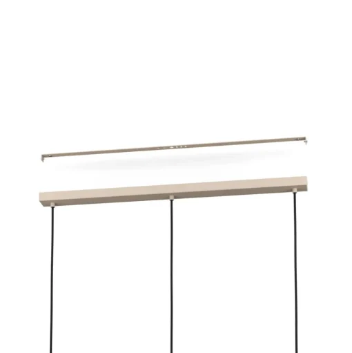 Hanglamp Cambaito, 3-lamps, zandkleurig