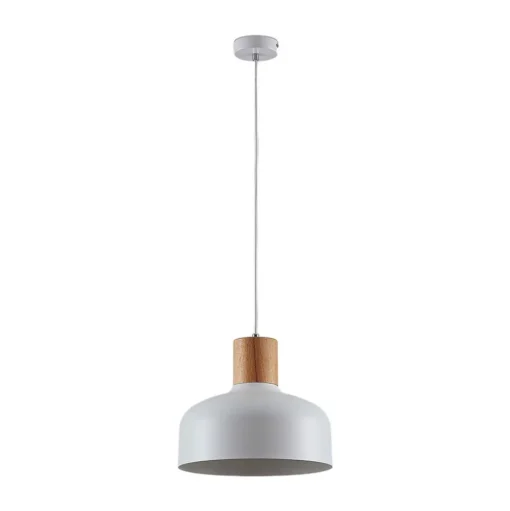 Hanglamp Carlise met houten element