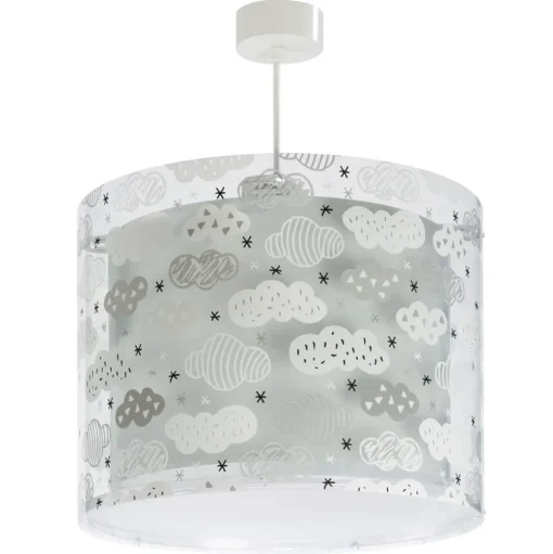 Hanglamp Clouds voor kinderkamer, grijs