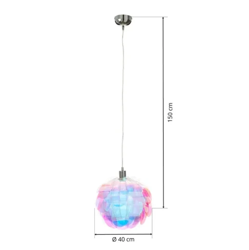 Hanglamp Clover in regenboogkleuren