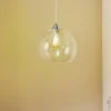 Hanglamp Colour, glazen kap transparant