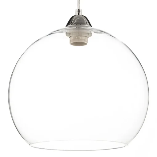 Hanglamp Colour, glazen kap transparant