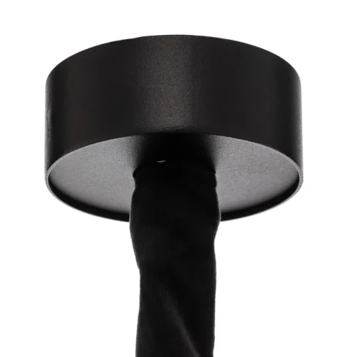 Hanglamp Cristal, transparant/zwart, Ø 71 cm