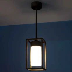 Hanglamp Cubic³ 3368 messing antiek/opaal