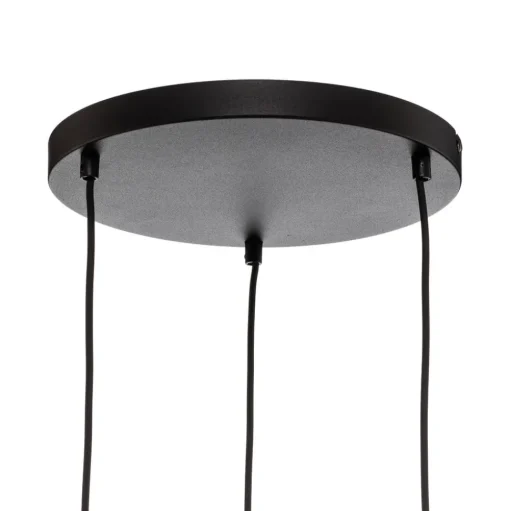 Hanglamp Devi, amber, 3-lamps, rond