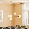 Hanglamp Dione, 6-lamps, goud