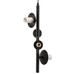 Hanglamp Dione, 4-lamps, zwart