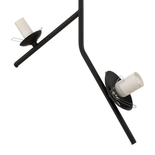 Hanglamp Dione, 2-lamps, zwart