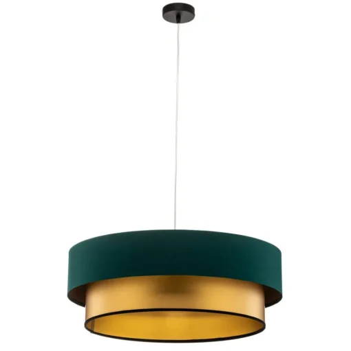 Hanglamp Dorina, groen/goud Ø 60cm