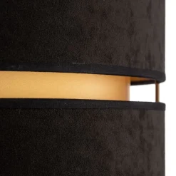 Hanglamp Duo, zwart/goud, Ø40cm, 1-lamp