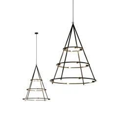 Hanglamp El Porís, Ø 120cm 12-lamps