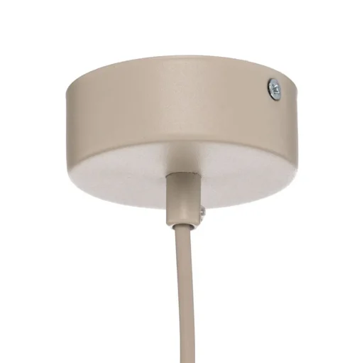 Hanglamp Estera, opaalglas, hout, 3-lamps