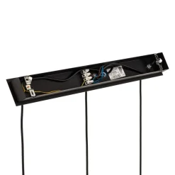 Hanglamp Eye, zwart, 3-lamps